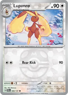 Lopunny Master Ball Holo 84